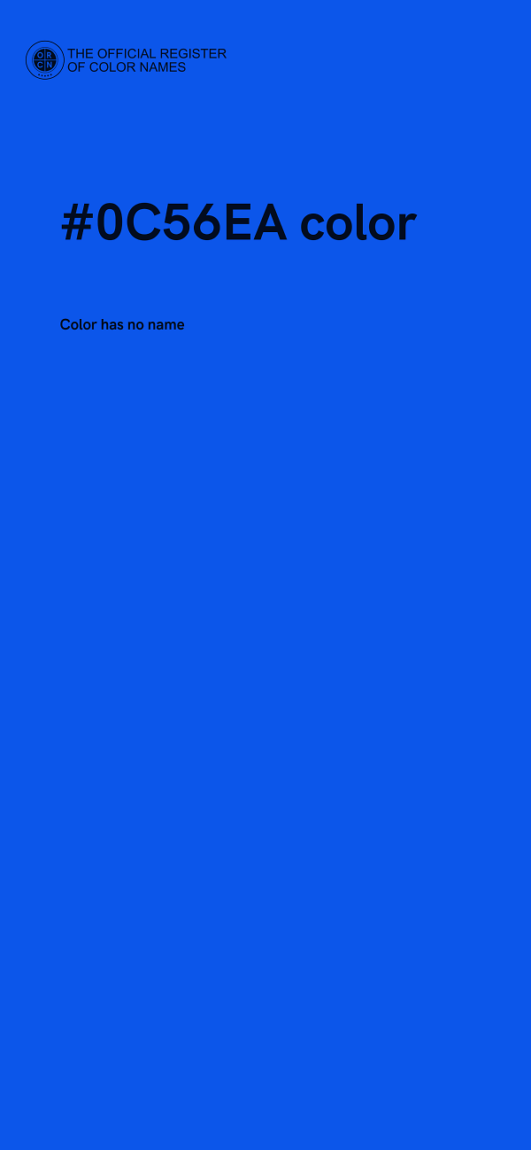 #0C56EA color image