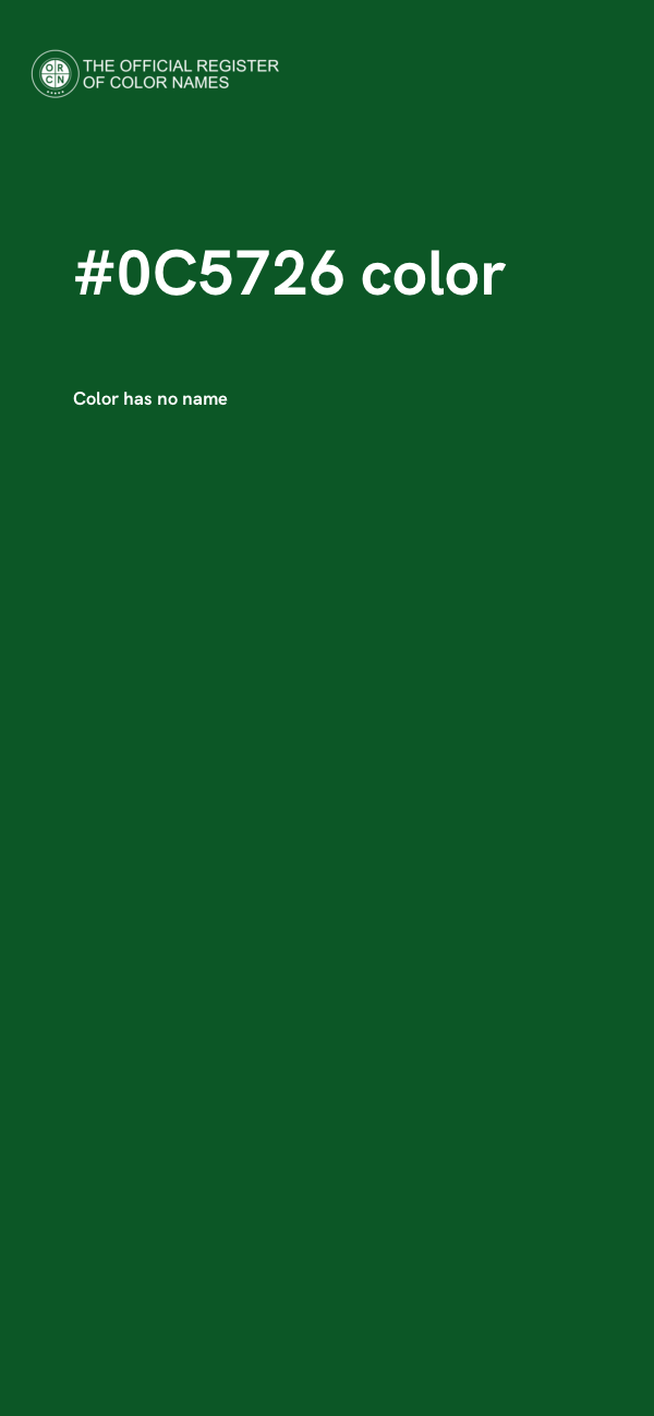 #0C5726 color image