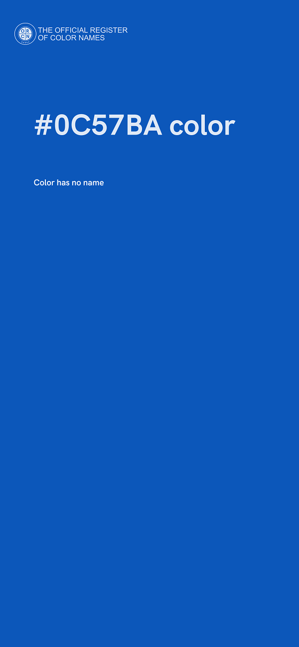 #0C57BA color image