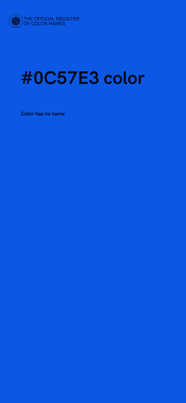 #0C57E3 color image