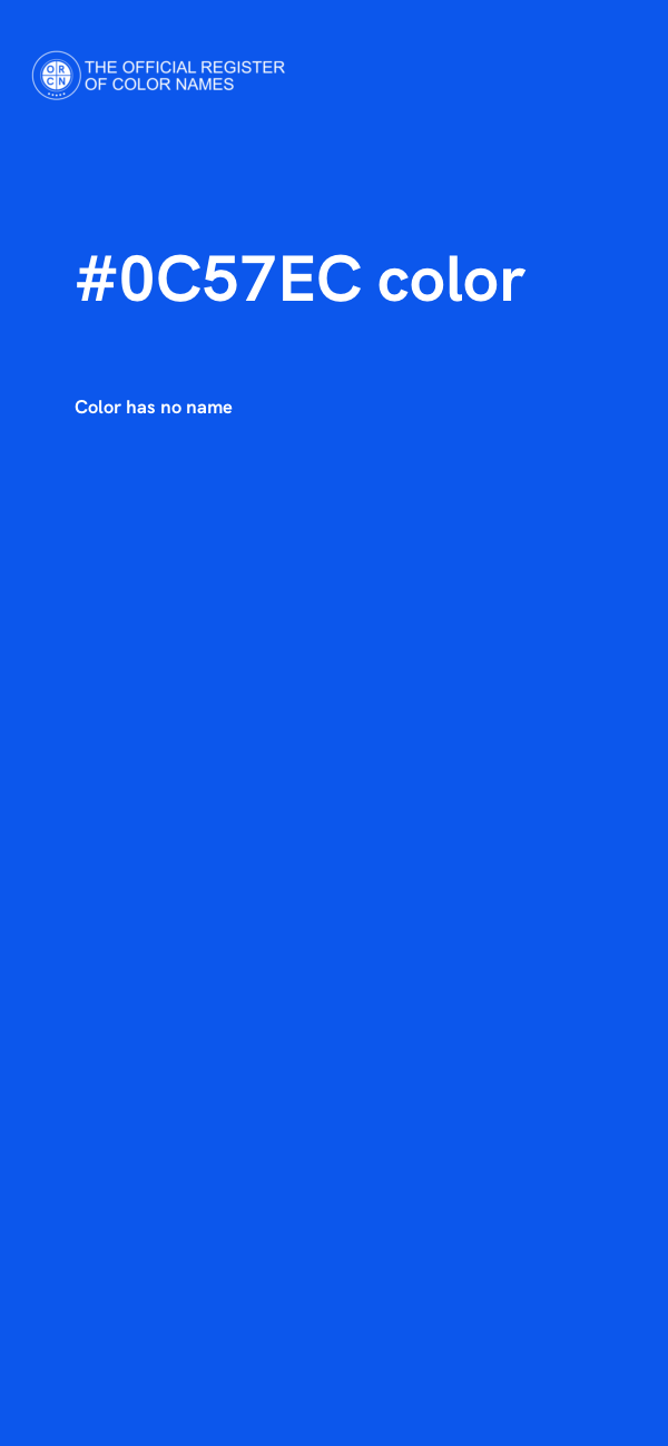 #0C57EC color image