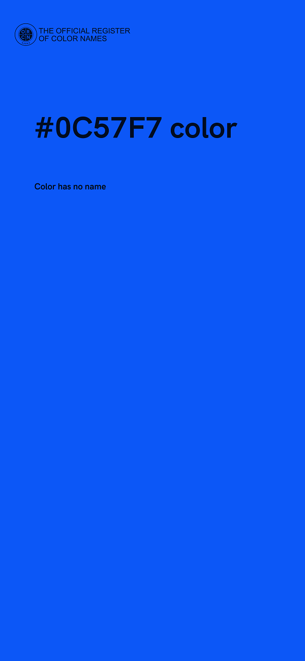 #0C57F7 color image