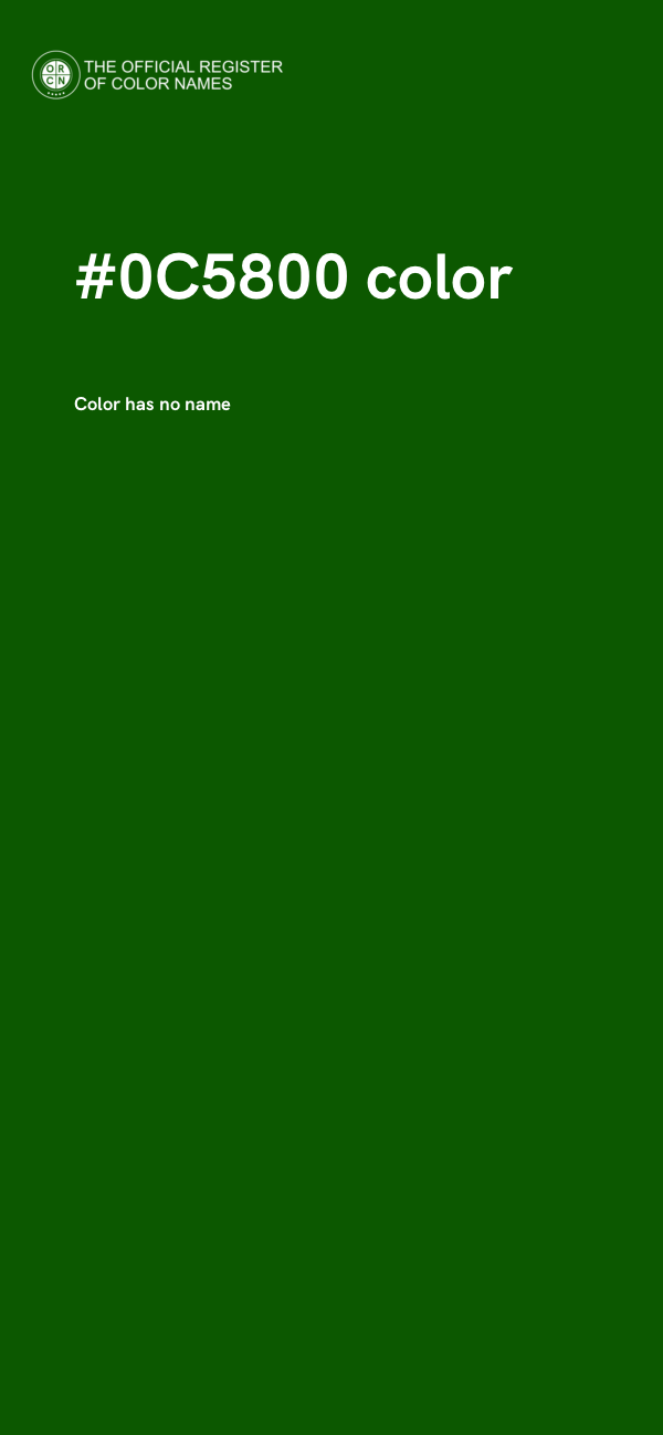 #0C5800 color image