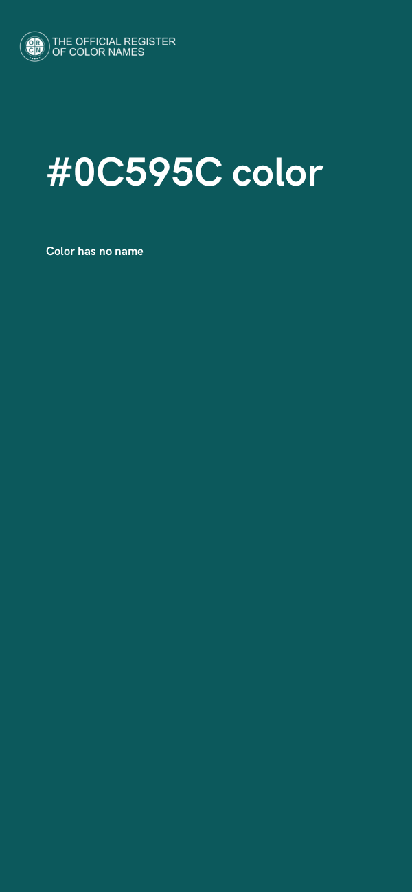 #0C595C color image