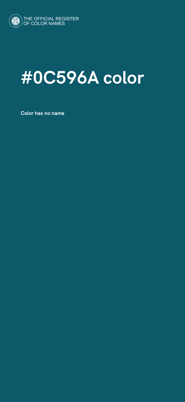 #0C596A color image