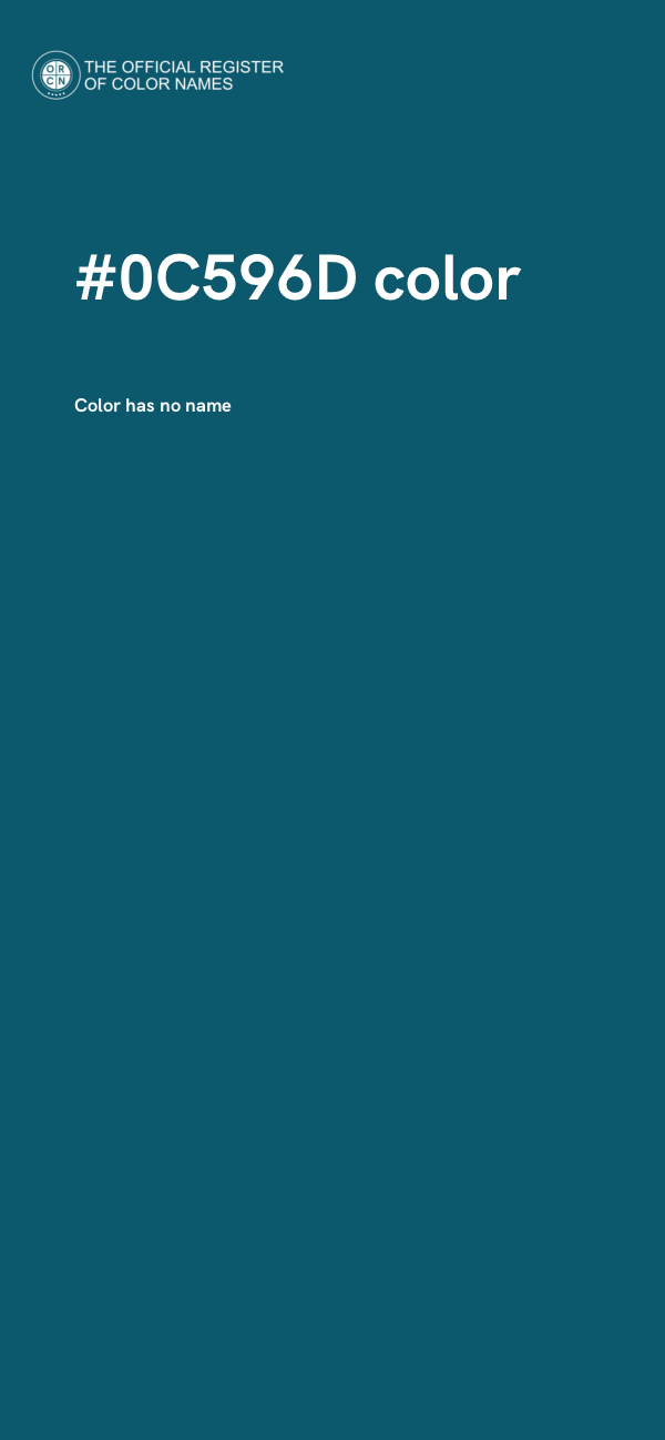 #0C596D color image