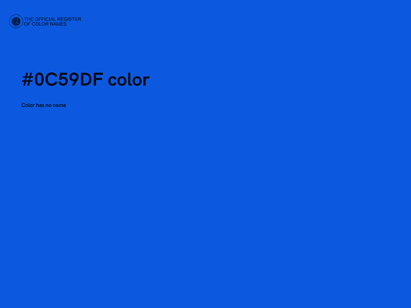 #0C59DF color image