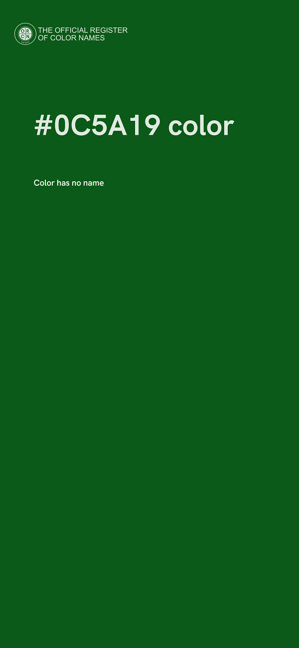 #0C5A19 color image