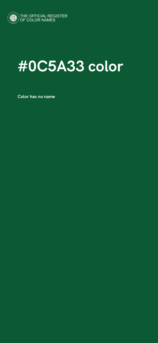#0C5A33 color image