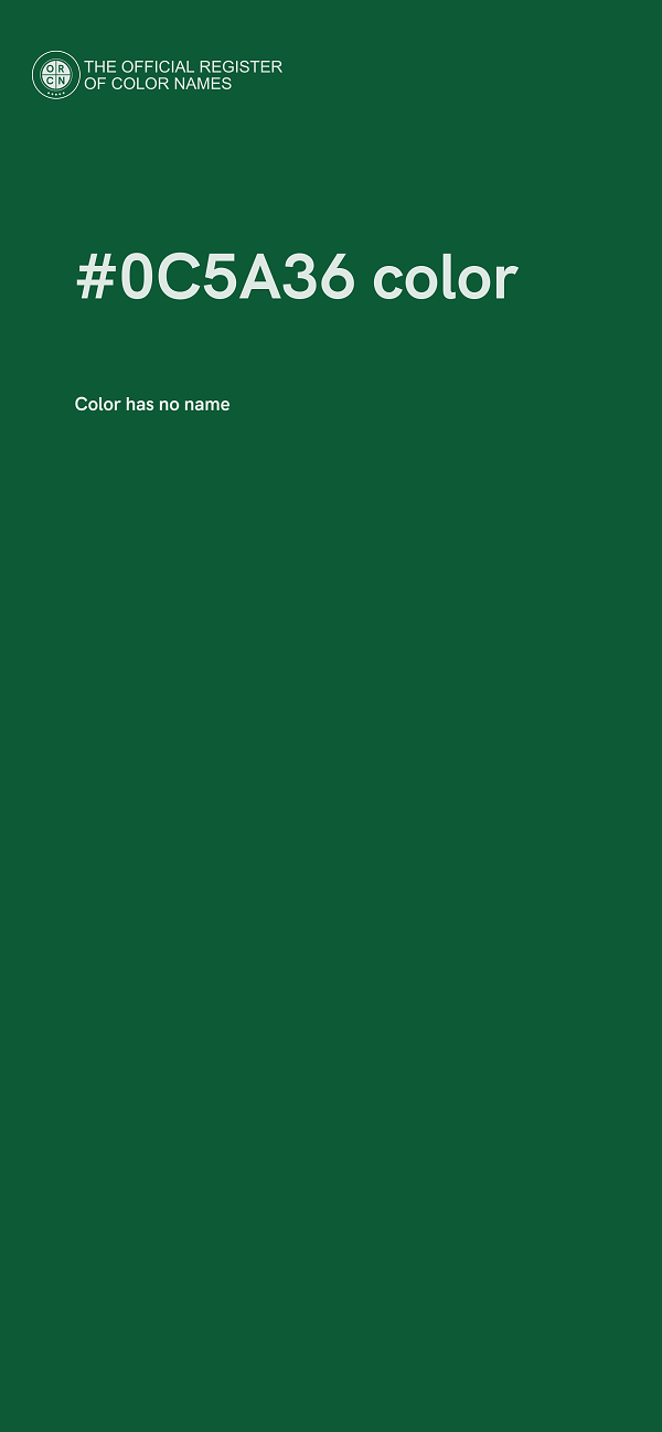 #0C5A36 color image