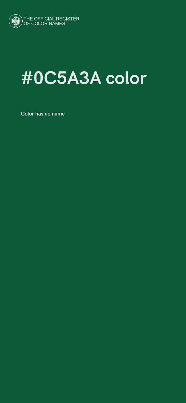 #0C5A3A color image
