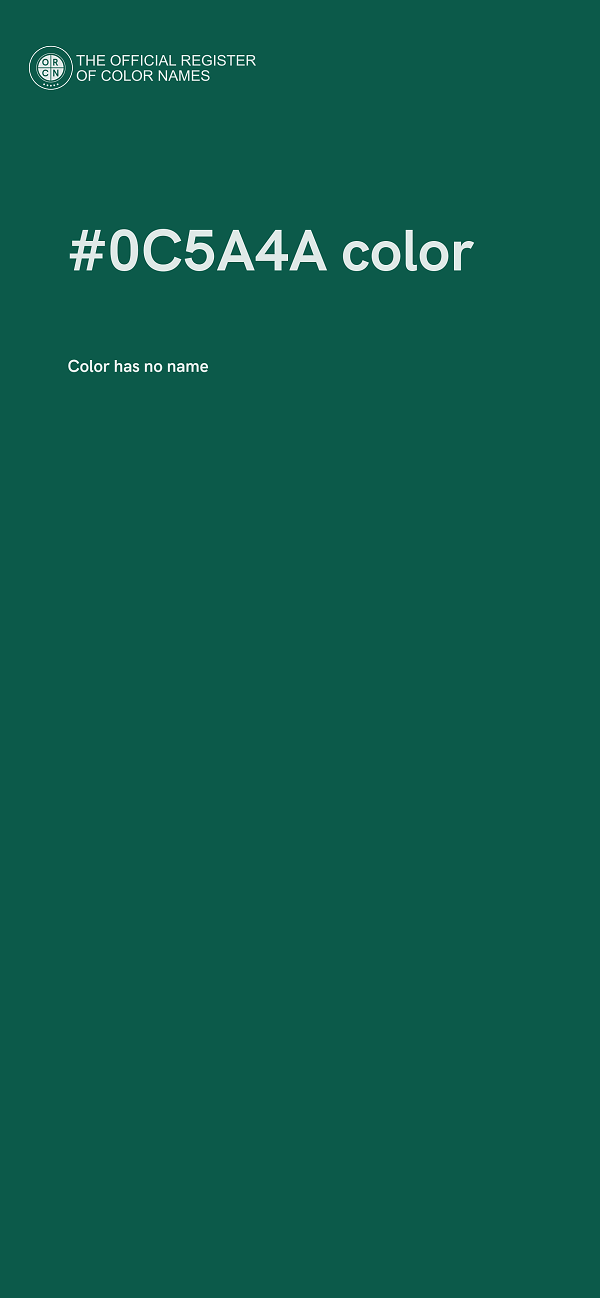 #0C5A4A color image