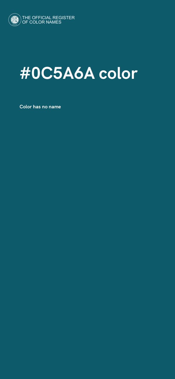 #0C5A6A color image