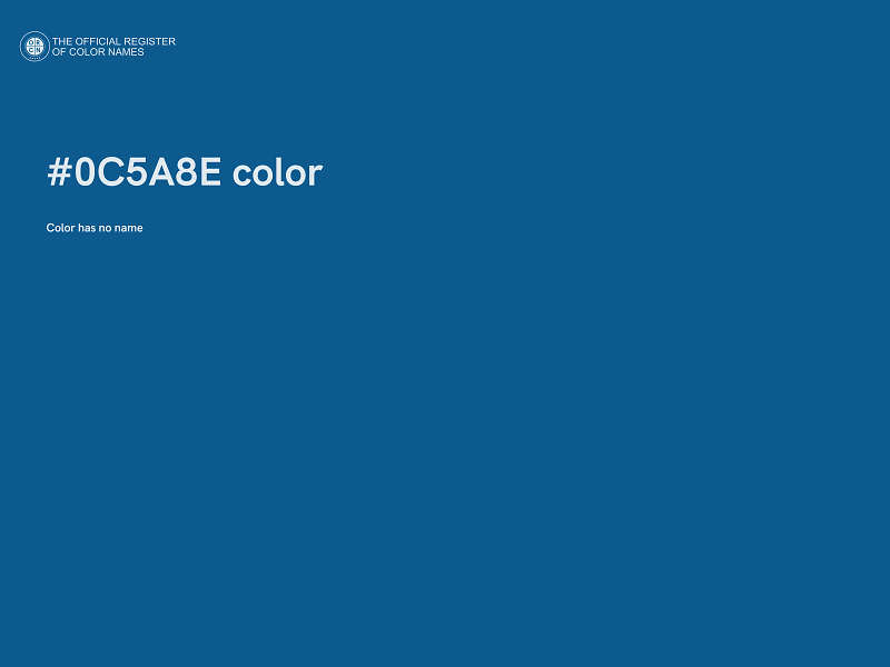 #0C5A8E color image