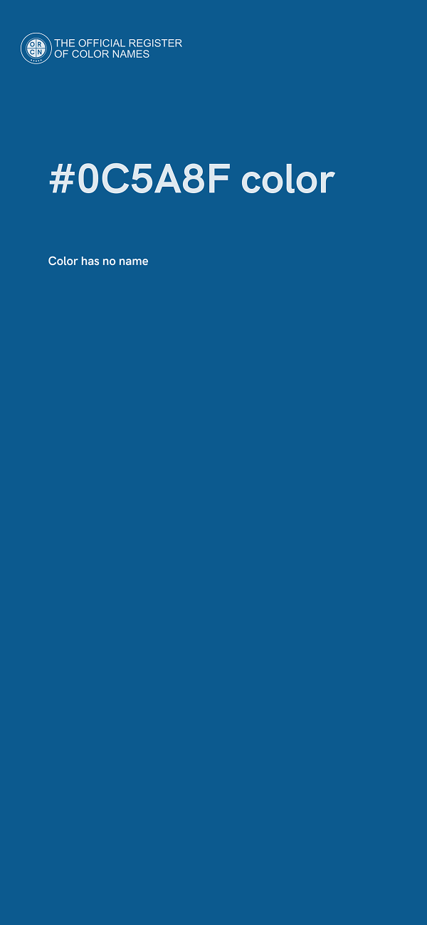 #0C5A8F color image