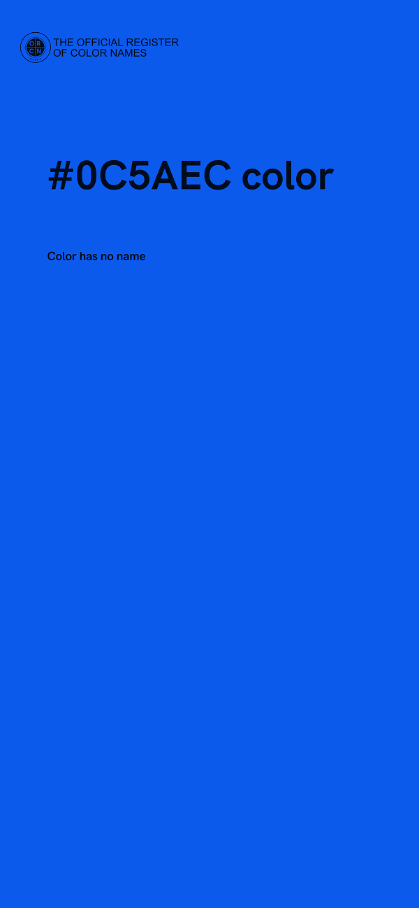 #0C5AEC color image