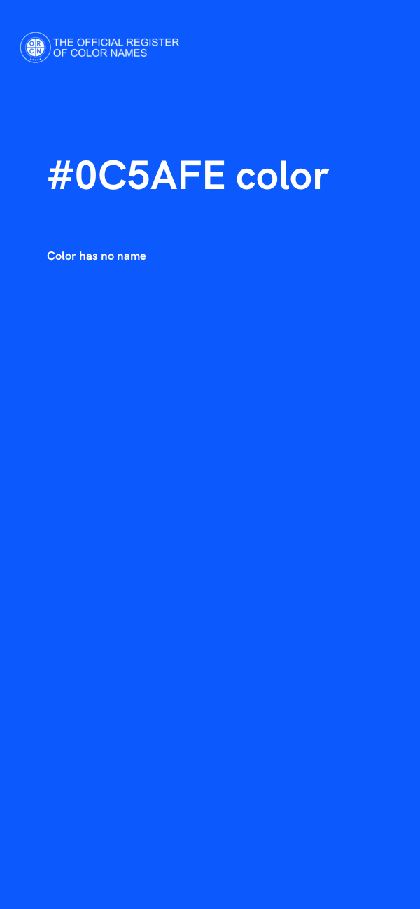 #0C5AFE color image