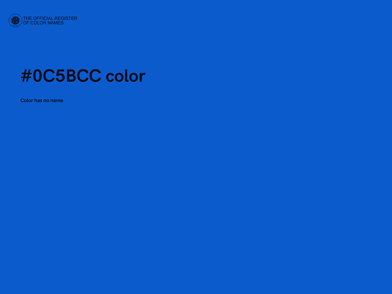 #0C5BCC color image