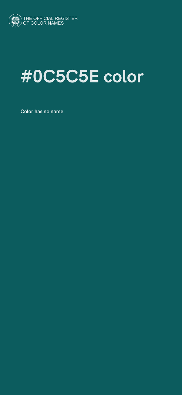 #0C5C5E color image