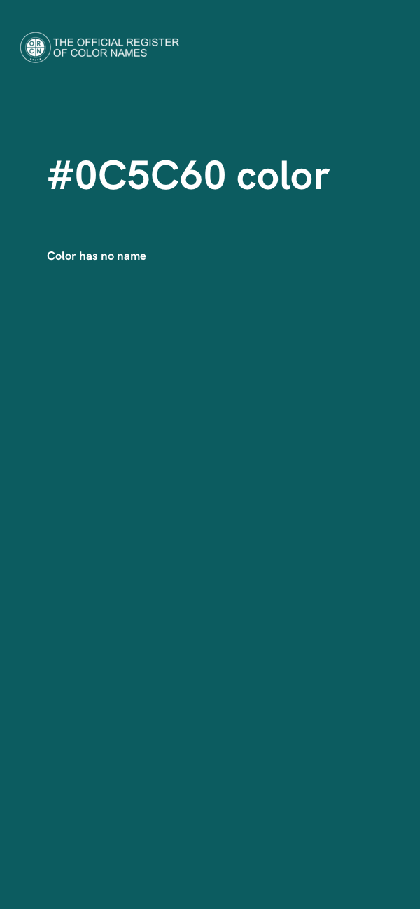#0C5C60 color image