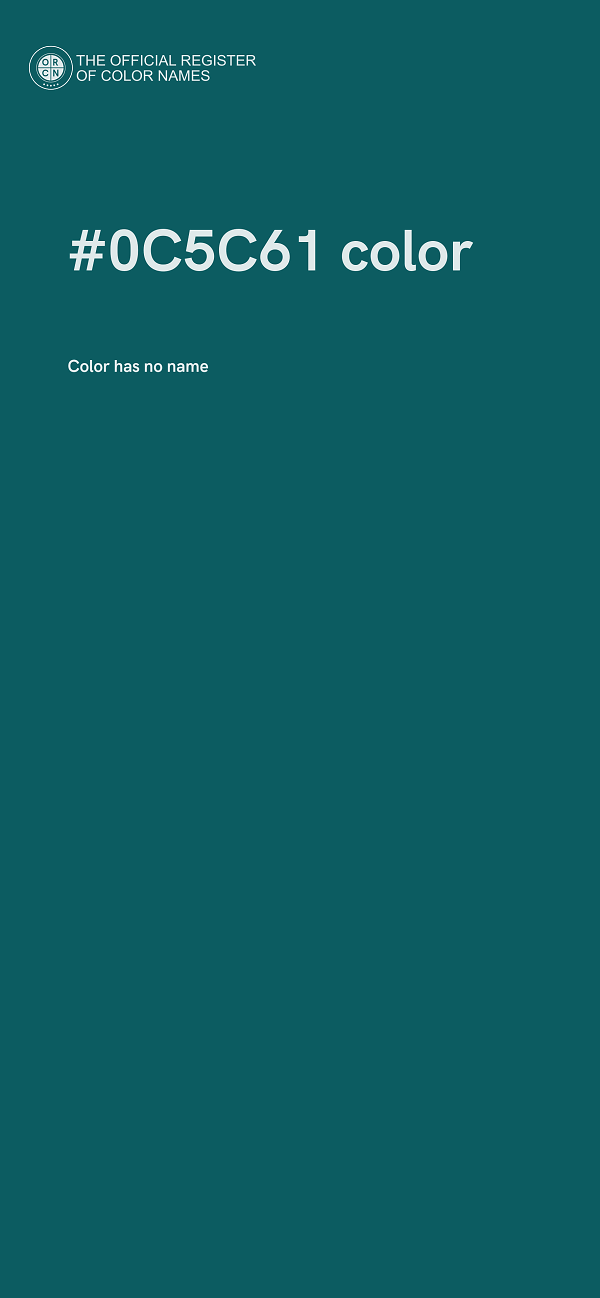 #0C5C61 color image