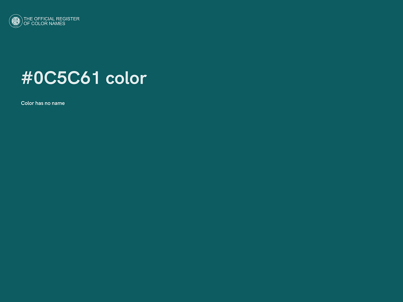 #0C5C61 color image