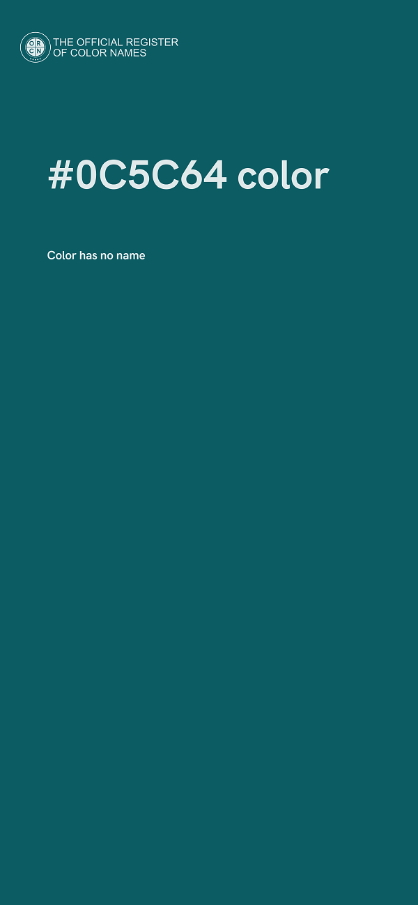 #0C5C64 color image