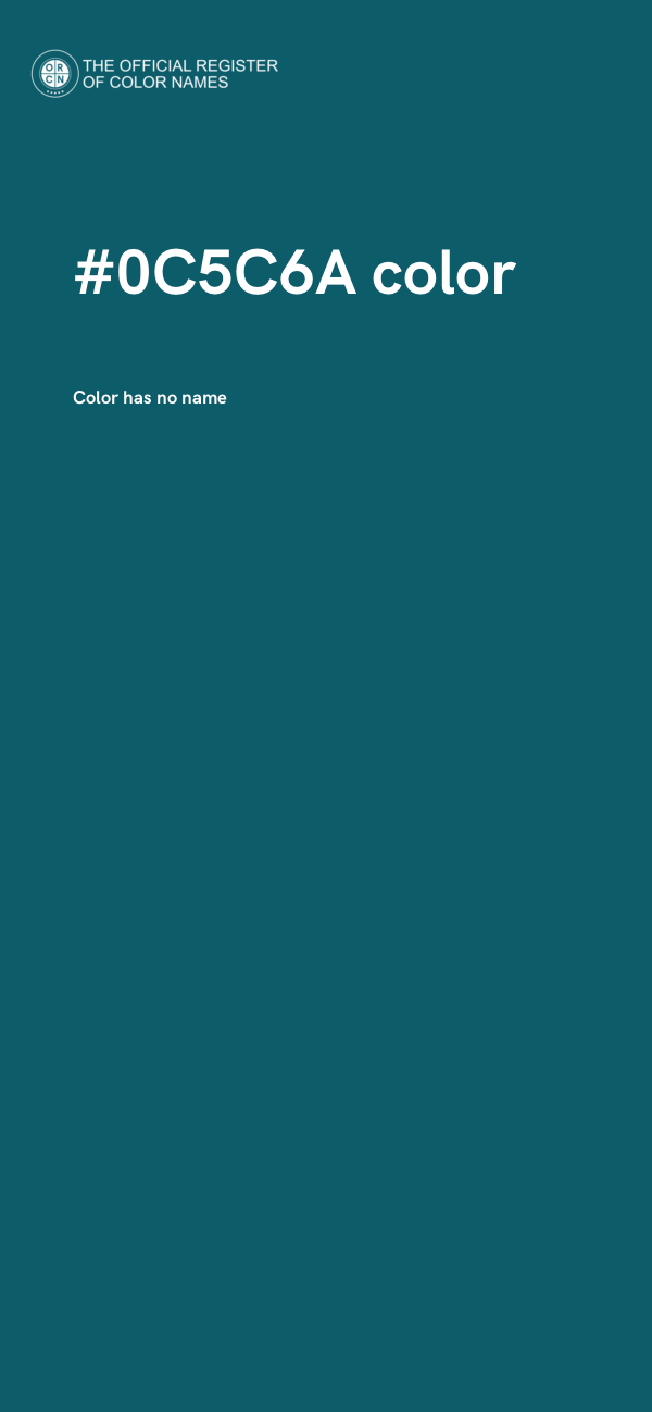 #0C5C6A color image