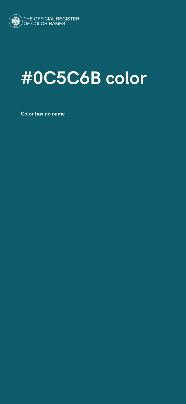 #0C5C6B color image