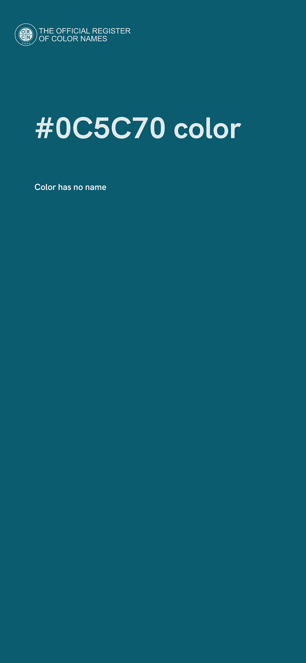 #0C5C70 color image