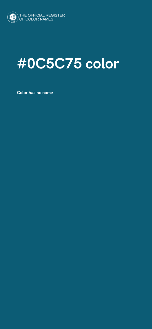 #0C5C75 color image