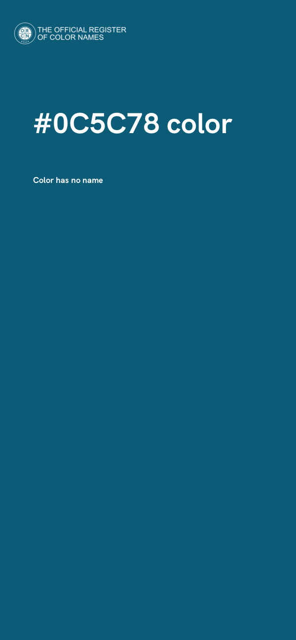 #0C5C78 color image