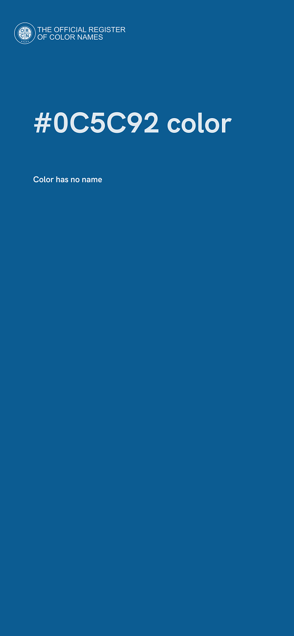 #0C5C92 color image