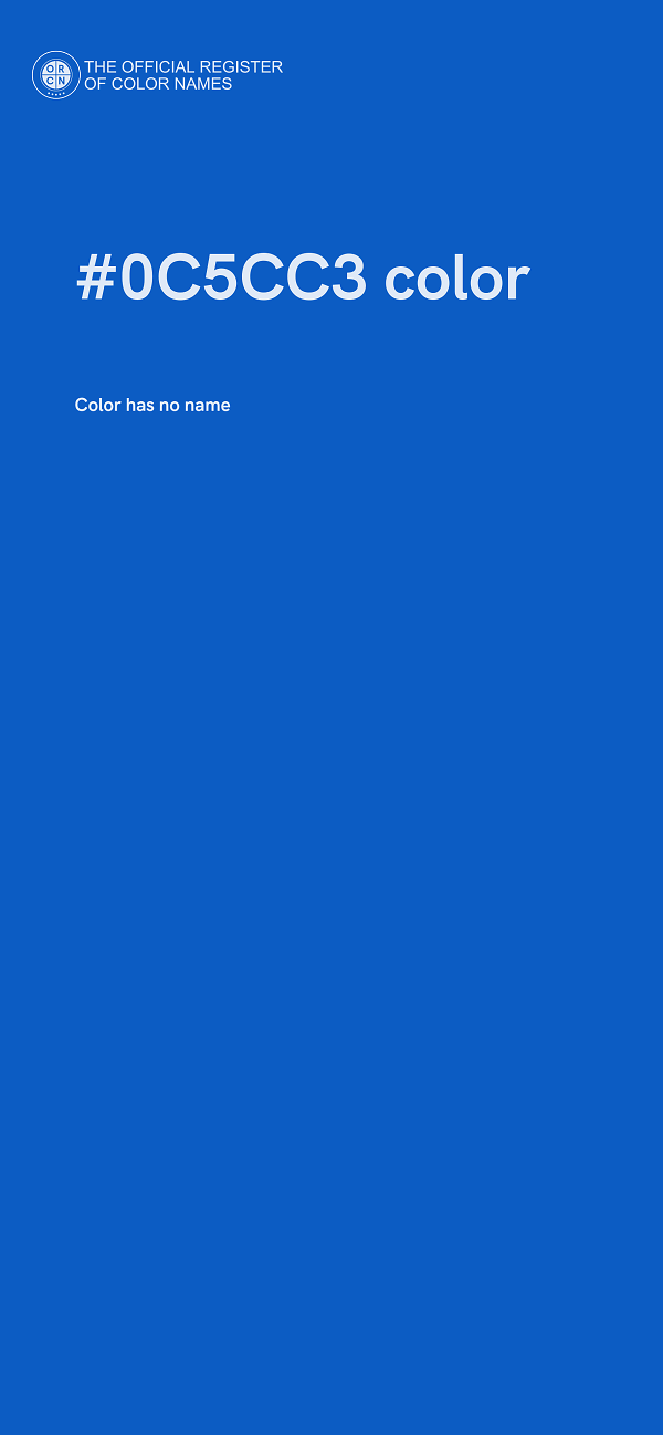 #0C5CC3 color image