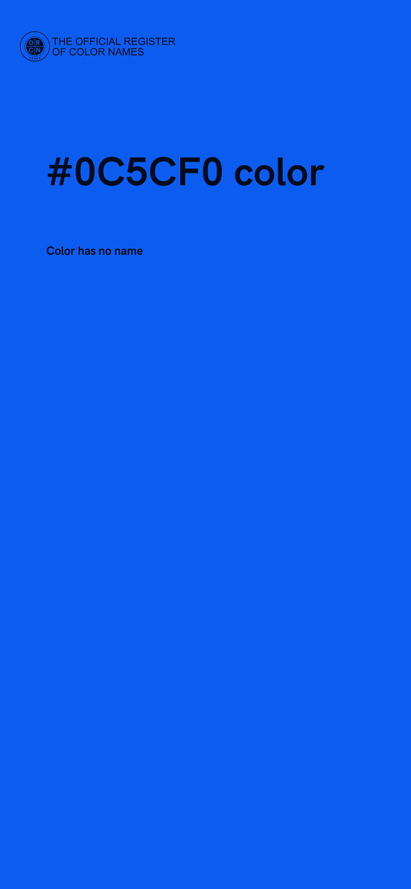 #0C5CF0 color image