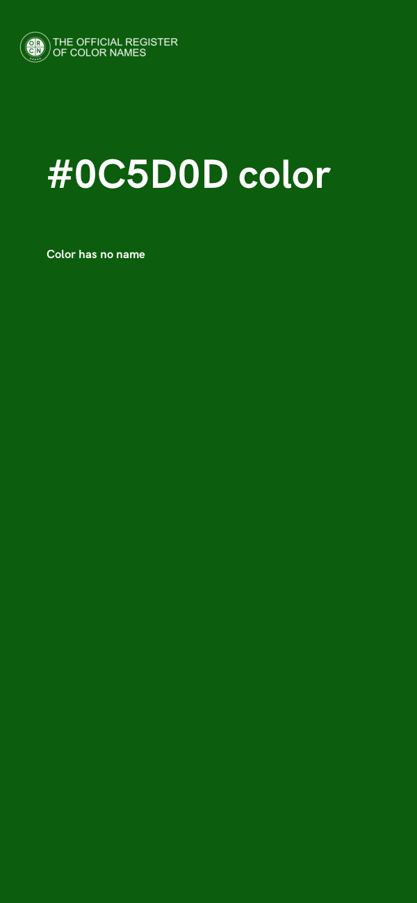 #0C5D0D color image