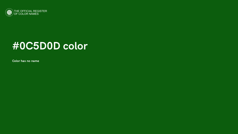 #0C5D0D color image