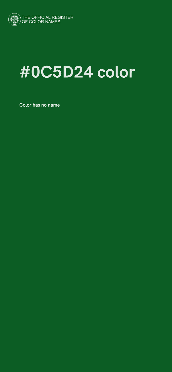 #0C5D24 color image