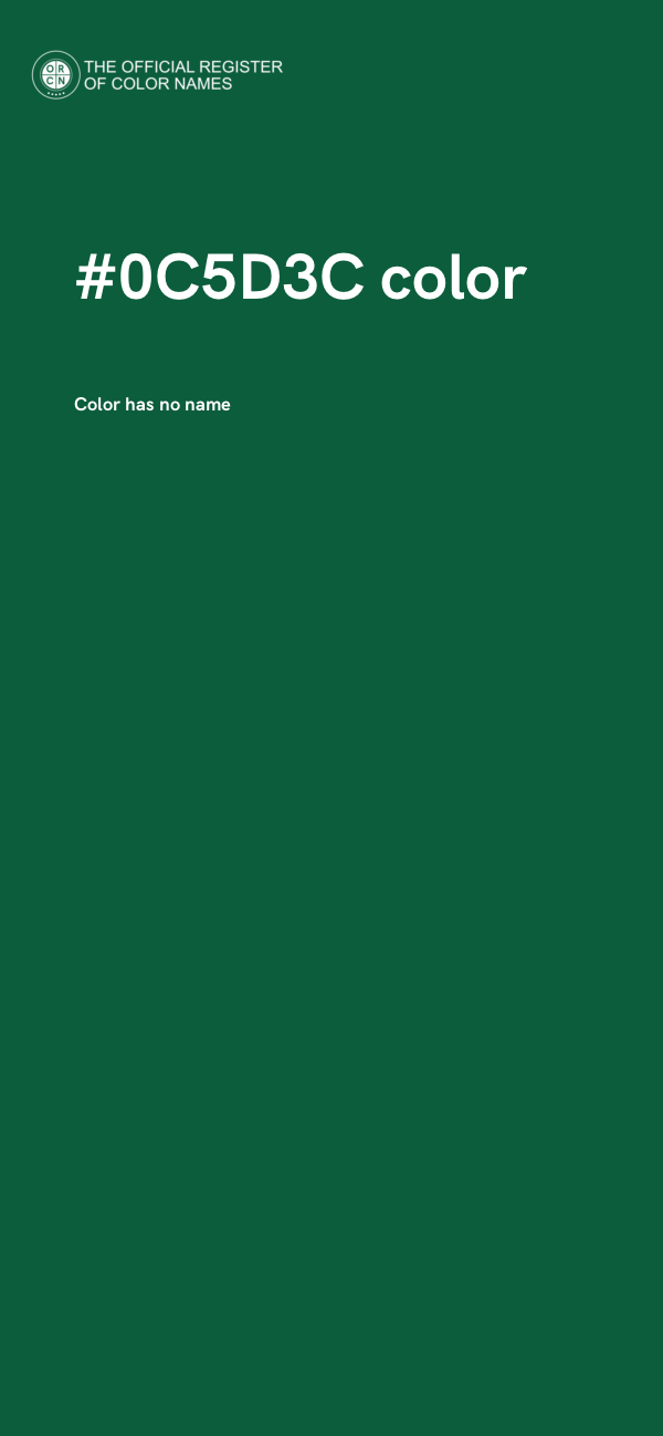 #0C5D3C color image