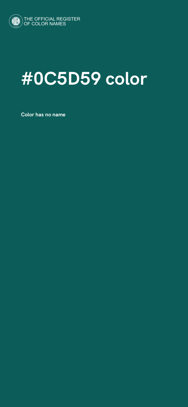 #0C5D59 color image
