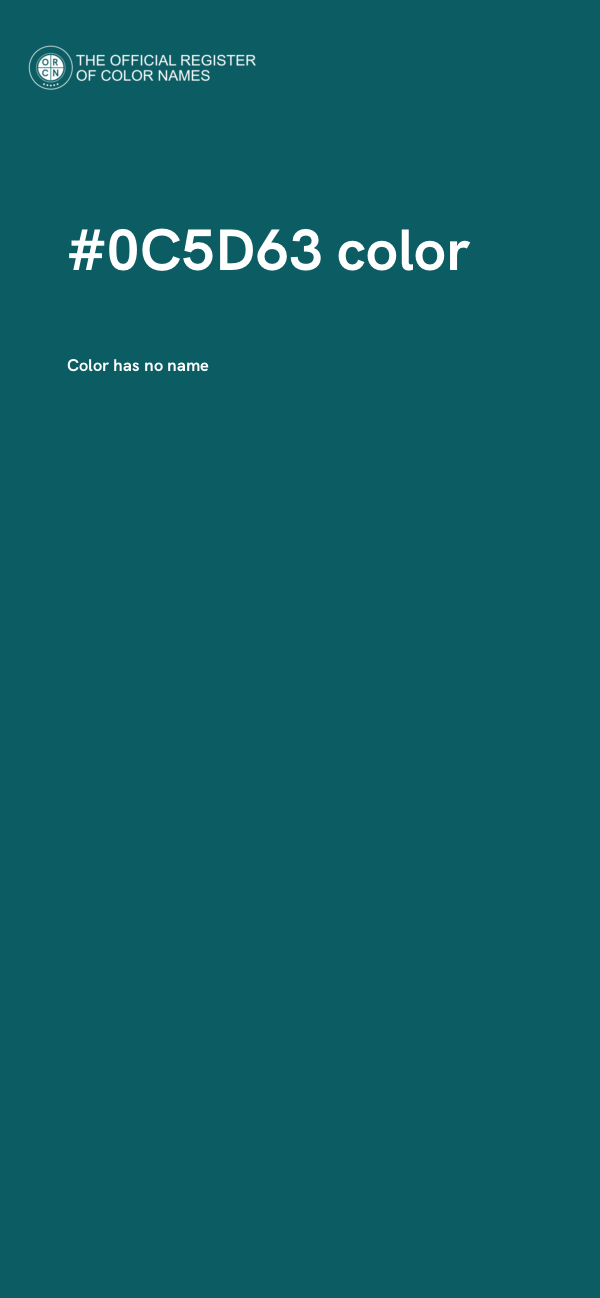 #0C5D63 color image