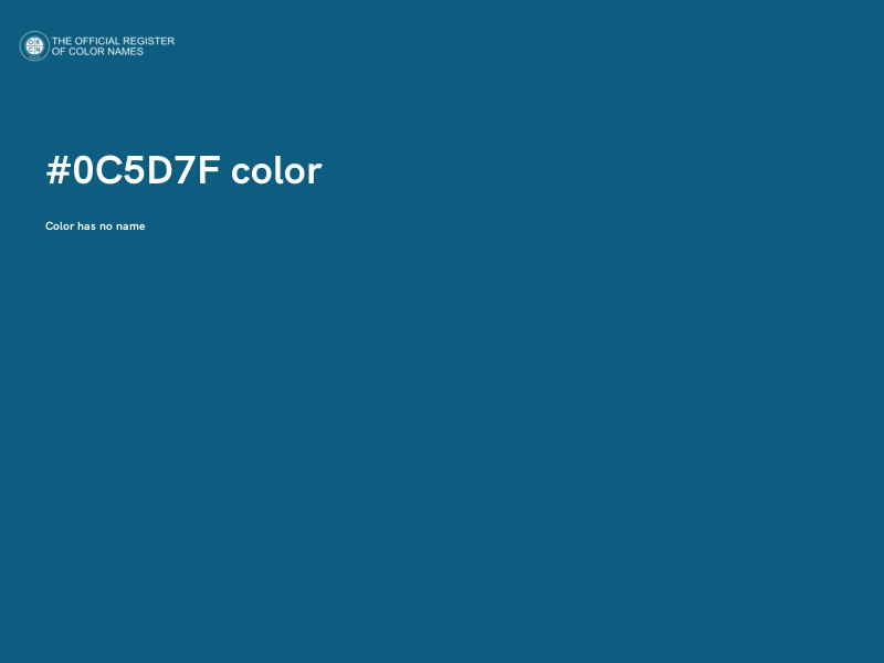 #0C5D7F color image