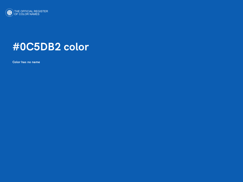 #0C5DB2 color image
