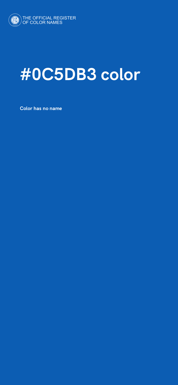 #0C5DB3 color image