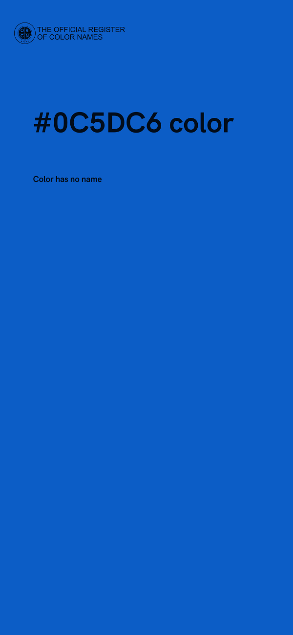 #0C5DC6 color image
