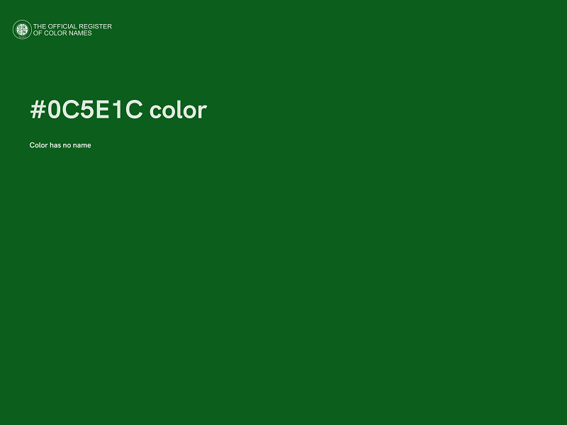 #0C5E1C color image