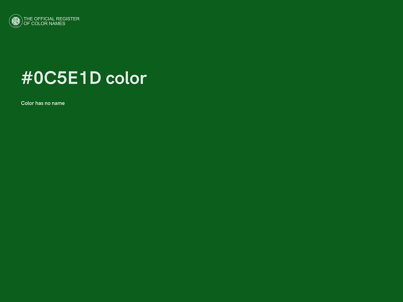 #0C5E1D color image