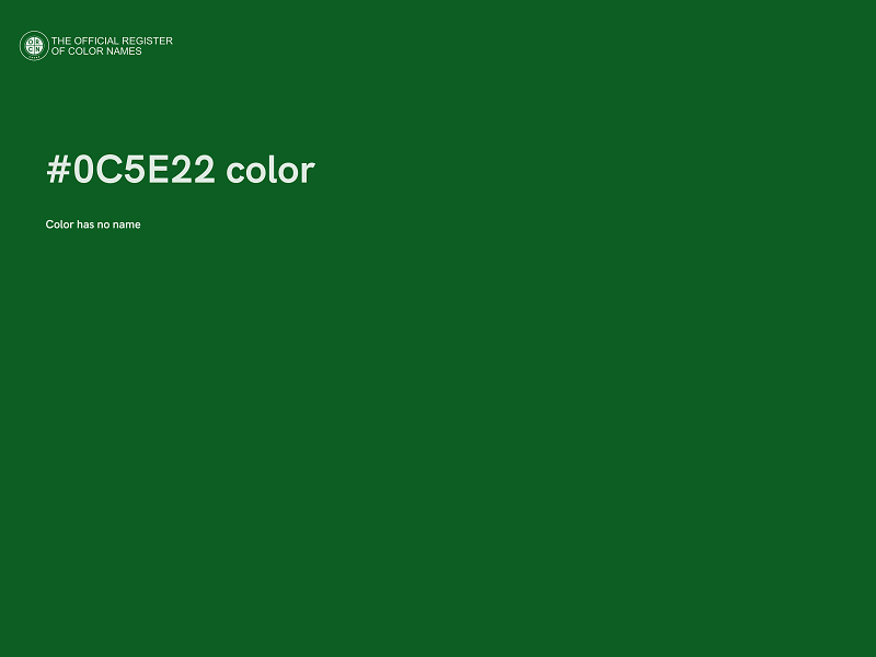 #0C5E22 color image