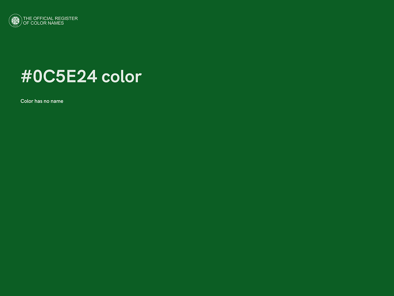 #0C5E24 color image