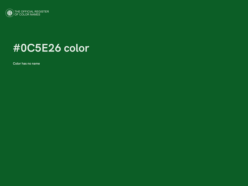 #0C5E26 color image